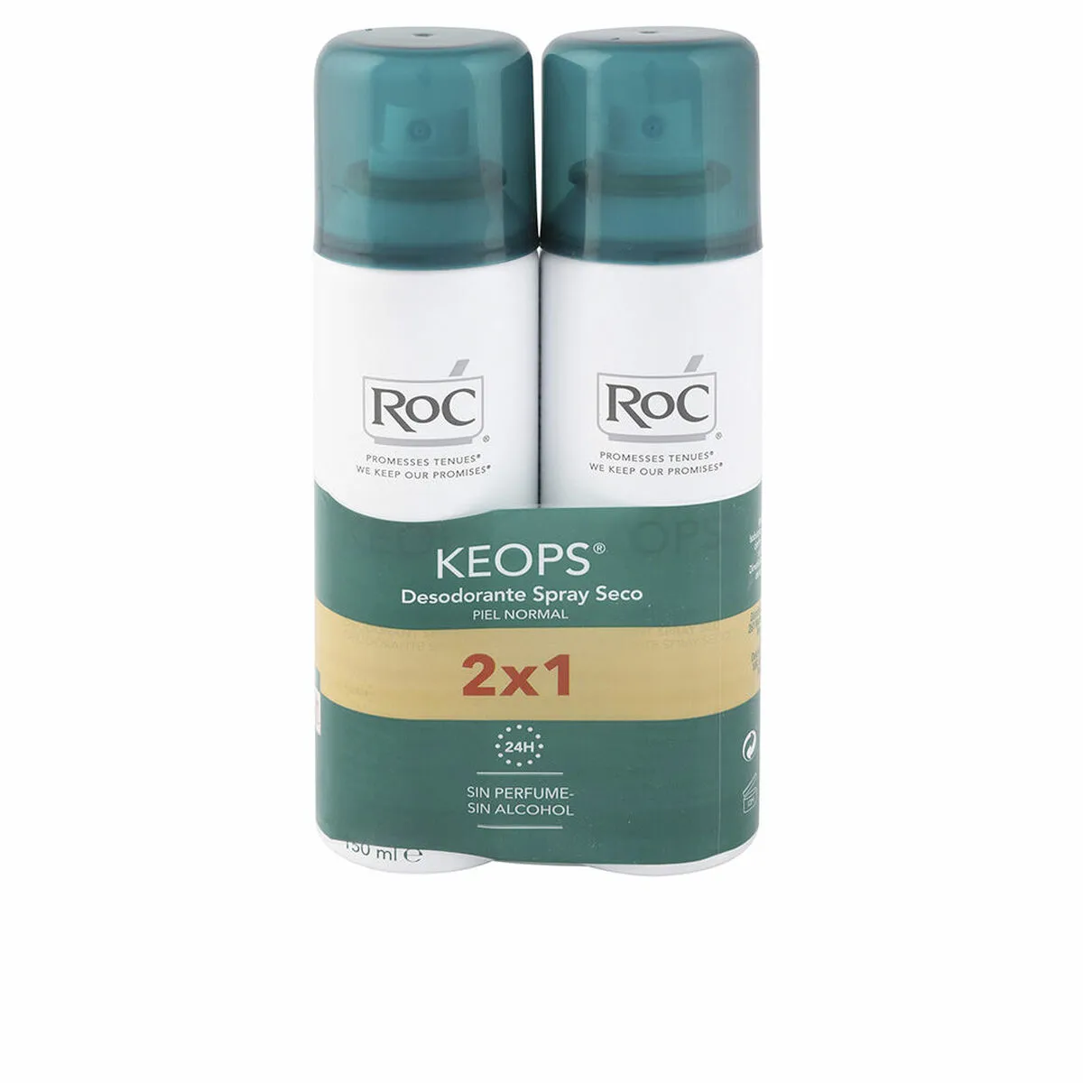 Deodorante Spray Roc Keops Spray Asciutto (2 x 150 ml)