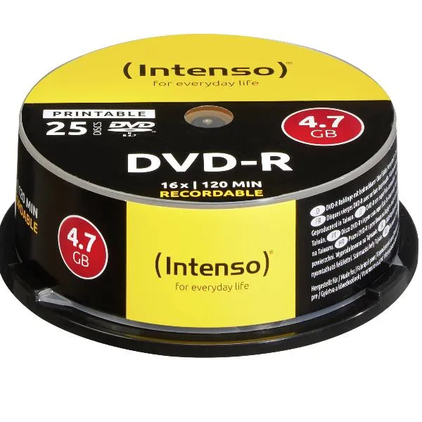 DVD-R 4.7GB 16X SPINDLE PRINT. 25PZ