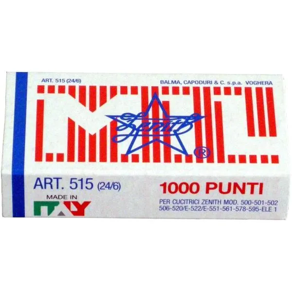 CF10X1000PUNTI 515 24/6 ACCIAIO