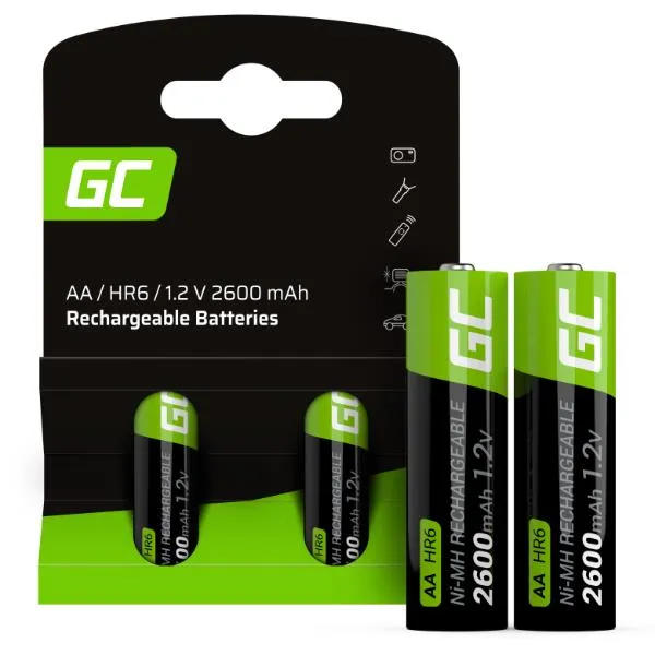 RECHARGE BATTERIES 2XAA HR6 2600MAH