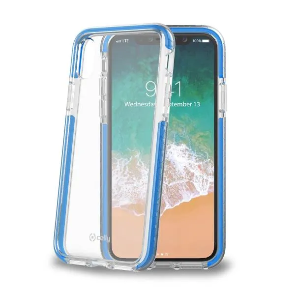 HEXAGON IPHONE XS/X LIGHT BLUE