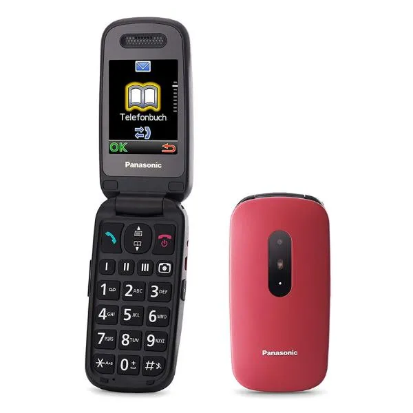 CELLULARE SENIOR KX-TU446 ROSSO