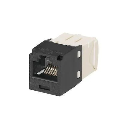 PRESA MINICOM RJ45U CAT.6 NERO