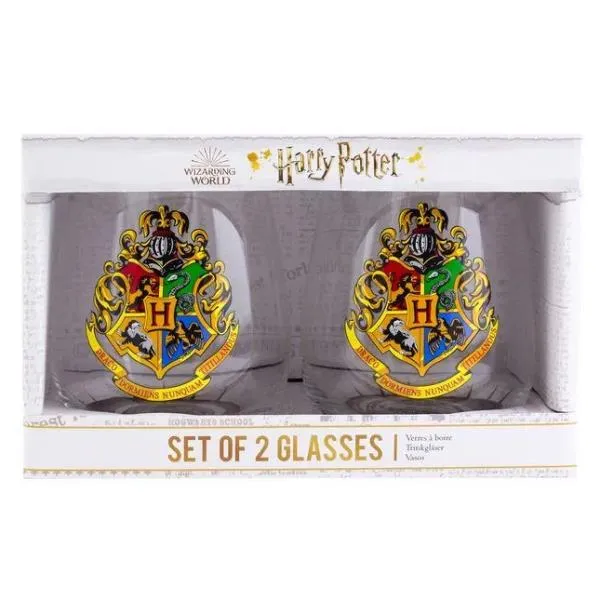 HOGWARTS CREST 2 GLAS