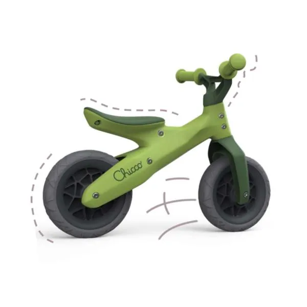 BALANCE BIKE - ECO PLASTIC - GREEN