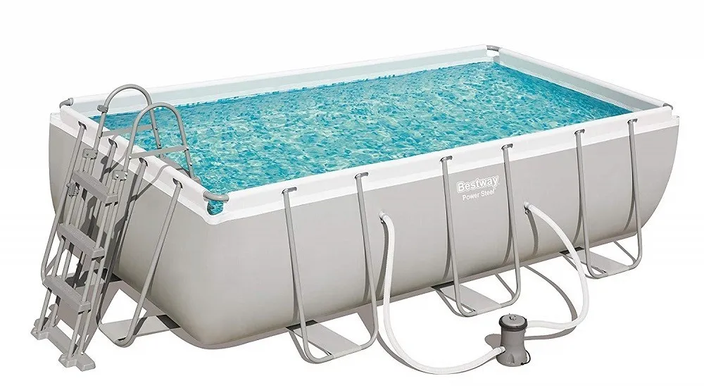 BESTWAY PISCINA CON TELAIO 56441 POWER STEEL FRAME 404x201x100H CON POMPA FILTRANTE