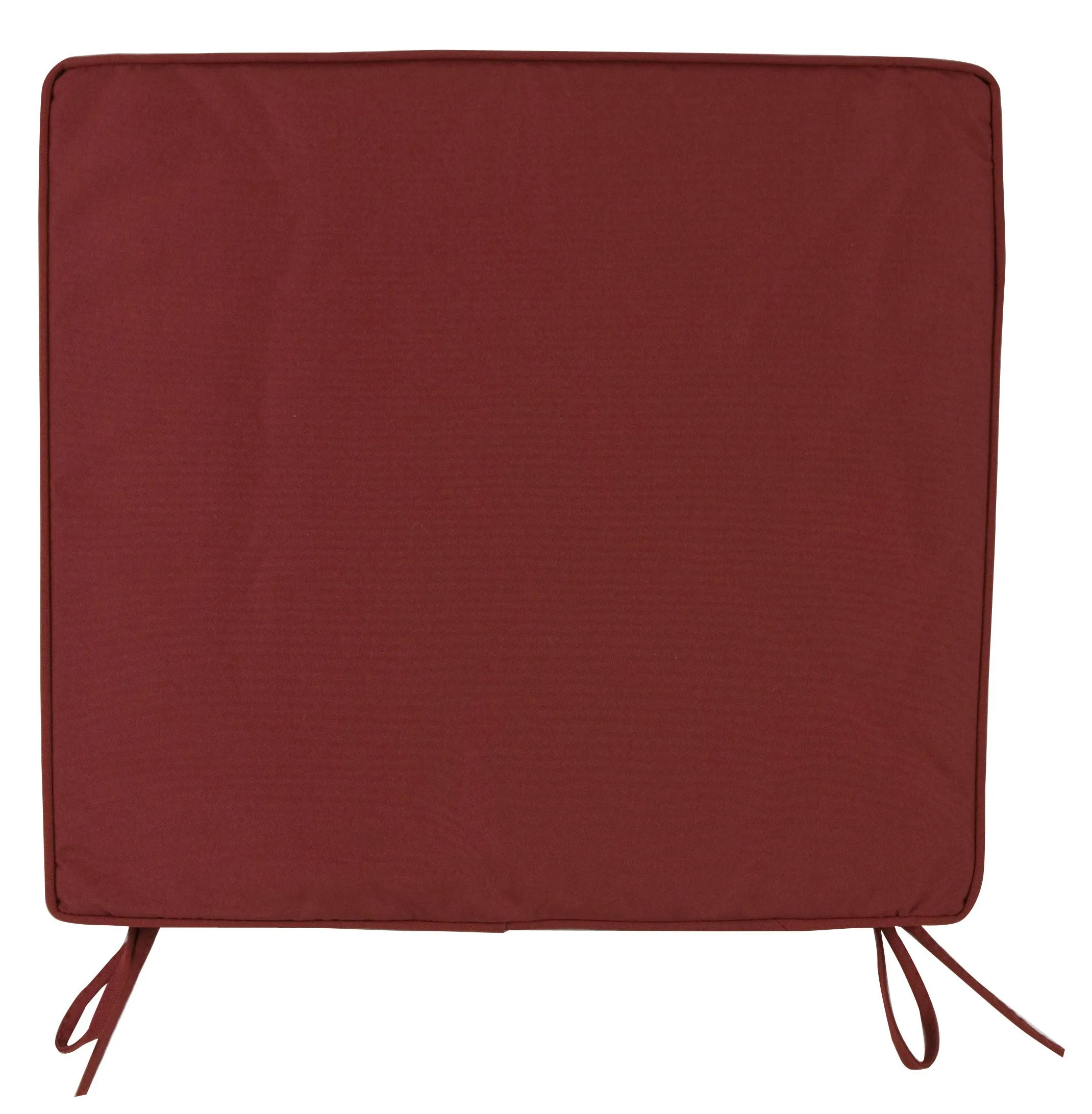 CUSCINO BOX PER SEDIA COLORE BORDEAUX CM.38X41 - SPESSORE 5 CM. - SET 6 PEZZI