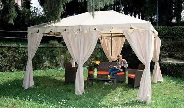 RICAMBIO SET TELI LATERLI PER GAZEBO ARMONIA MT.3X4 COLORE ECRU'