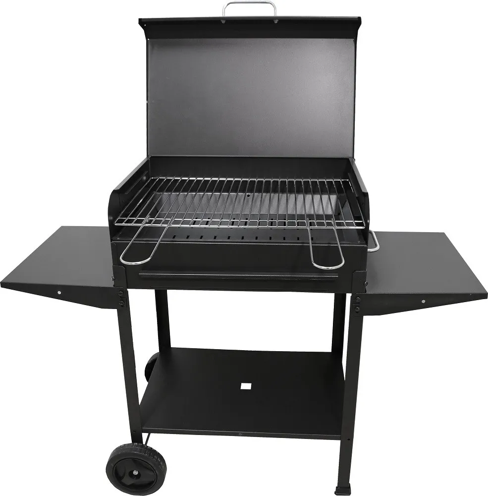 BARBECUE A CARBONE POLIFEMO CM.60X40X95H GRIGLIA REGOLABILE CON RUOTE