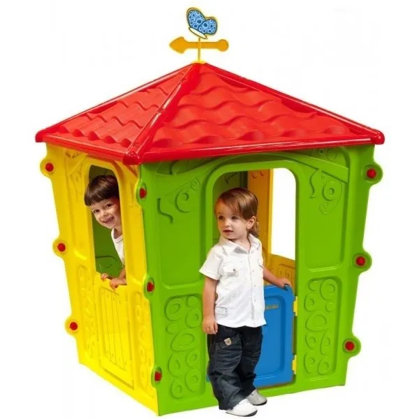 CASETTA CASINA RESINA PER BAMBINI CM.108X108X152H ARREDO GIOCO GIARDINO