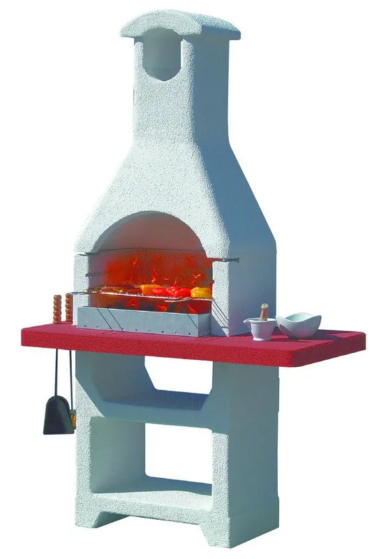 BARBECUE IN MURATURA MARTINICA LX CON CAPPA A CARBONELLA FORNO GRIGLIA