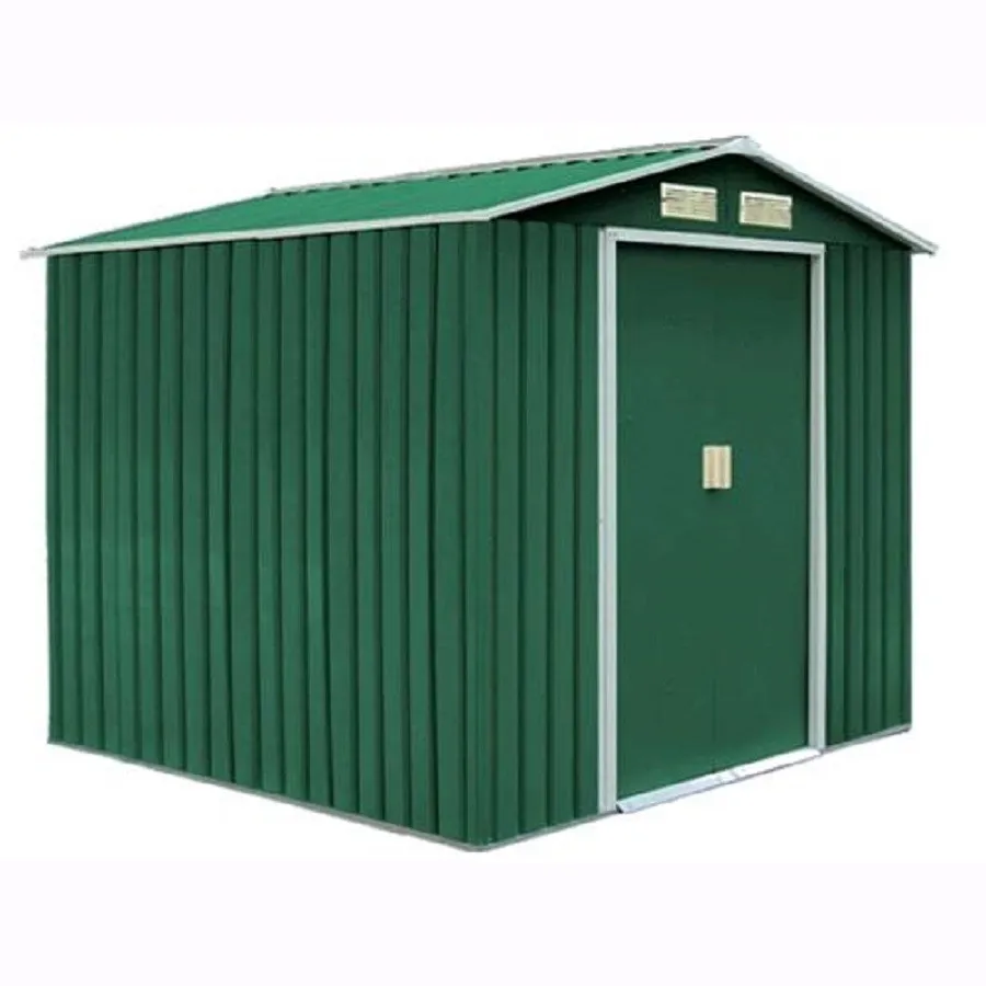 CASETTA RICOVERO PORTA ATTREZZI BOX IN LAMIERA CAPANNO GIARDINO 340x319x210H