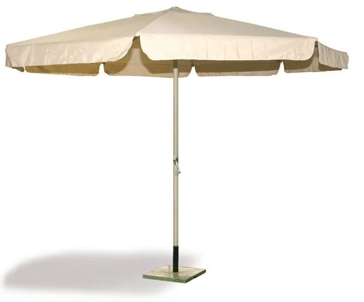 OMBRELLONE IN ALLUMINIO BEIGE D.350 PALO MM.48 ARREDO ESTERNO PISCINA