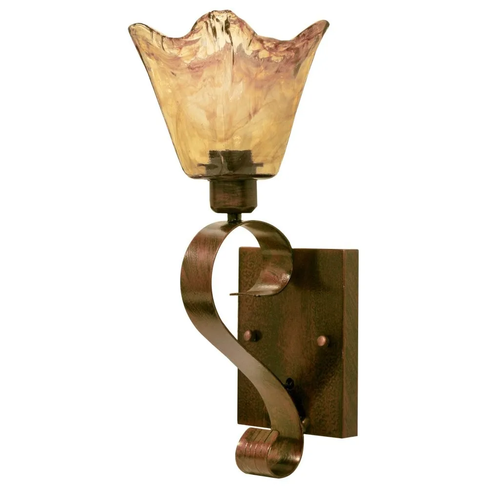 LAMPADA A PARETE DA INTERNO LAMPEDUSA LANTERNA APPLIQUE BRONZO