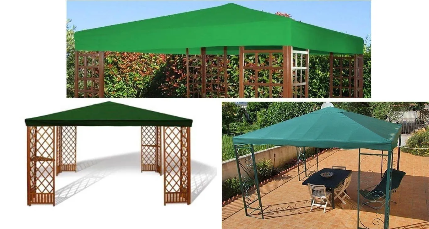 TOP DI RICAMBIO PER GAZEBI GAZEBO DA CM.300X300 COLORE VERDE