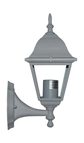 LANTERNA ALLUMINIO BIANCO VIENNA CON BRACCIO 15X20X35H  Illuminazione ESTERNO LAMPIONE