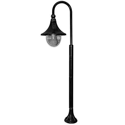 LAMPIONE ALLUMINIO 1 LUCE GALATEA PALO CM.120H Illuminazione ESTERNO