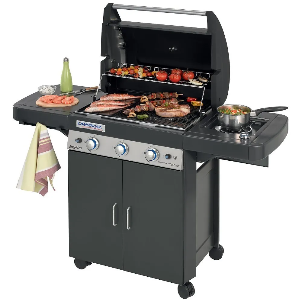 BARBECUE CAMPINGAZ METANO DUALGAS 3 SERIES CLASSIC  LS PLUS DARK DG