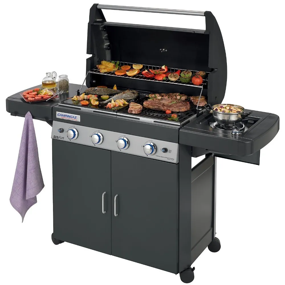 BARBECUE CAMPINGAZ METANO GPL DUALGAS 4 SERIES CLASSIC LS PLUS DARK DG