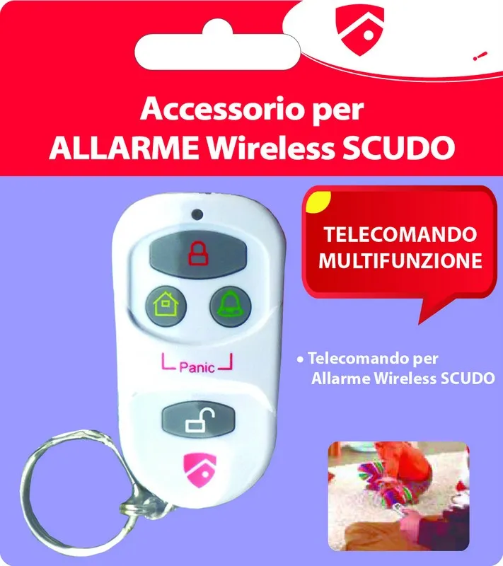 ACCESSORIO RADIOCOMANDO PER SISTEMA DI ALLARME WIRELESS SCUDO ANTIFURTO