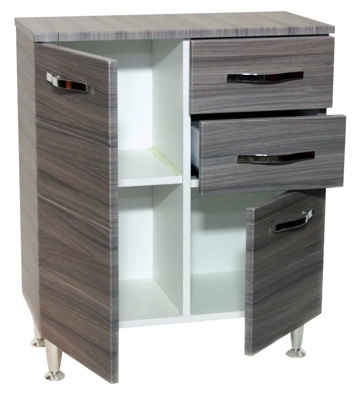 MOBILE BAGNO BASE ANTONELLA 2 ANTE 2 CASSETTI 66X33X80H  PALISSANDRO FRASSINATO