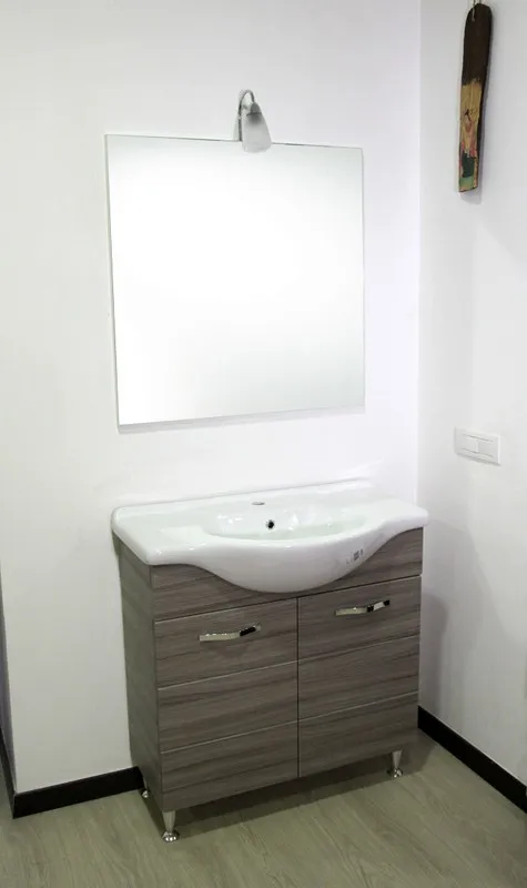 MOBILE BAGNO ANTONELLA CON LAVABO SPECCHIO E Illuminazione PALISSANDRO FRASSINATO