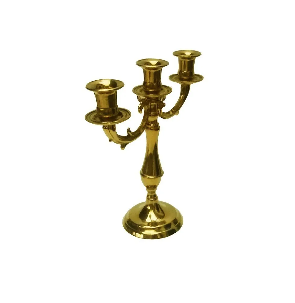 CANDELABRO IN OTTONE 3 POSTI ART.2003