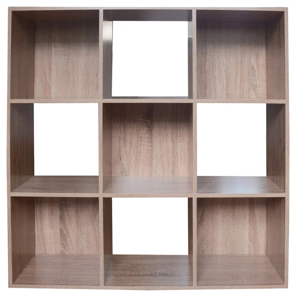 MOBILE LIBRERIA MOD.CUBO 9 ROVERE CM.91X30X91H