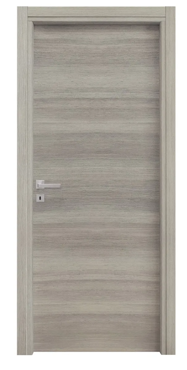 PORTA A BATTENTI DA INTERNO MOD.MICROTEC ROVERE GRIGIO CM.210x70 REVERSIBILE