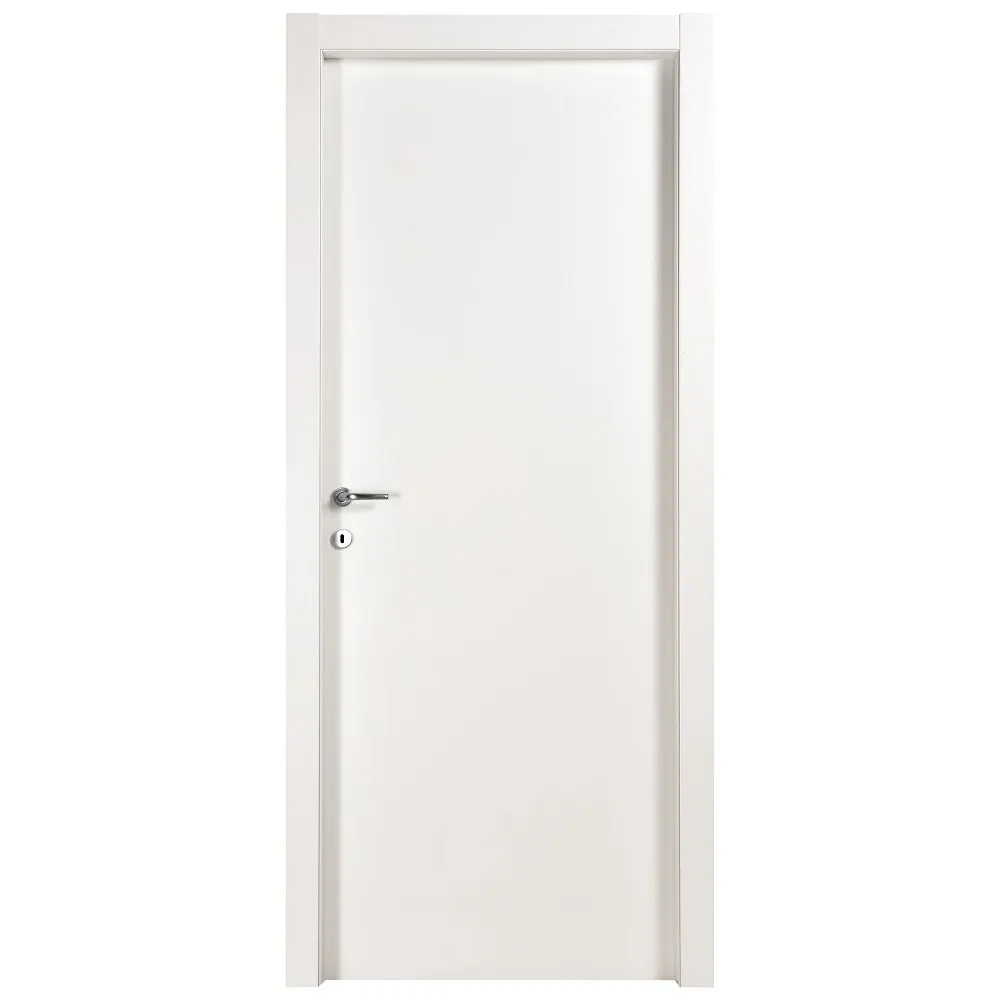 Porta a Battente Bianco Cm 210x90 Reversibile Cieca Lisci Microtec