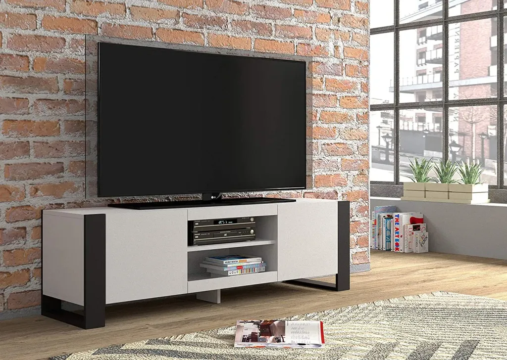 Mobile TV Credenza Cm 158 x 40 x 47H Mondi colore Bianco Opaco