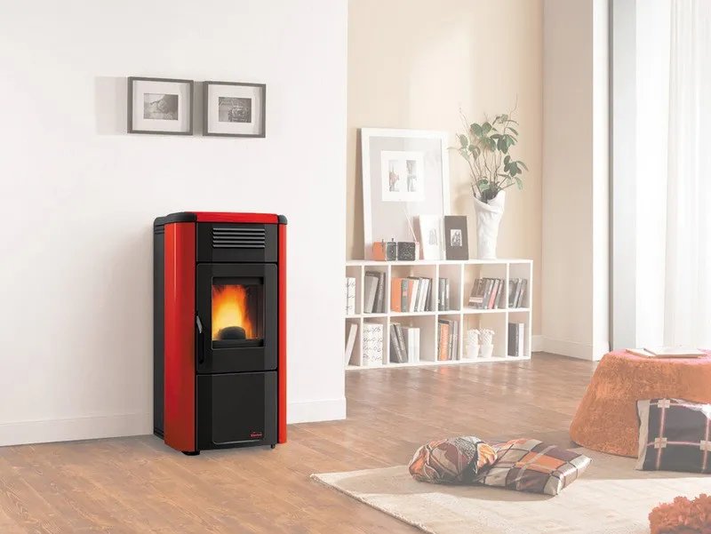 STUFA PELLET KW.10 VIVIANA EVO BORDEAUX NORDICA EXTRAFLAME 292 mc