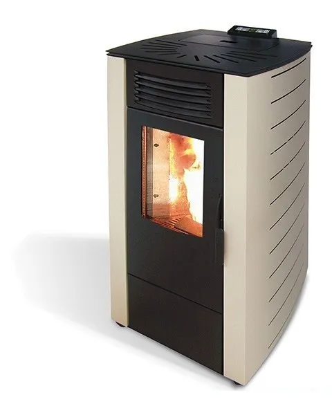 STUFA A PELLET 7 KW CON TELECOMANDO KING 78 COLORE SABBIA MADE ITALY