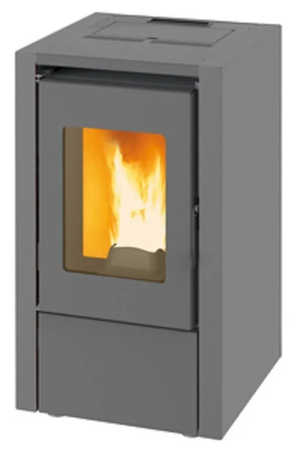 STUFA A PELLET 5,8 KW KING 60 COLORE GRIGIO  MADE ITALY