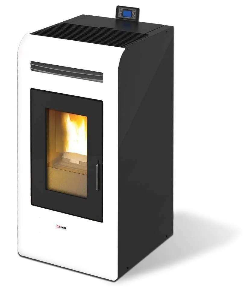 STUFA PELLET KING 16 KW 15,5 BIANCA MADE IN ITALY