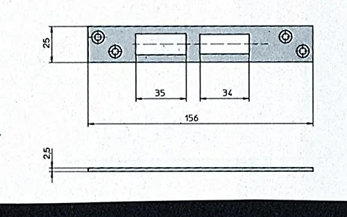 BOCCOLA PER SERRATURA CISA ART.57358 BOCCHETTA PLACCA