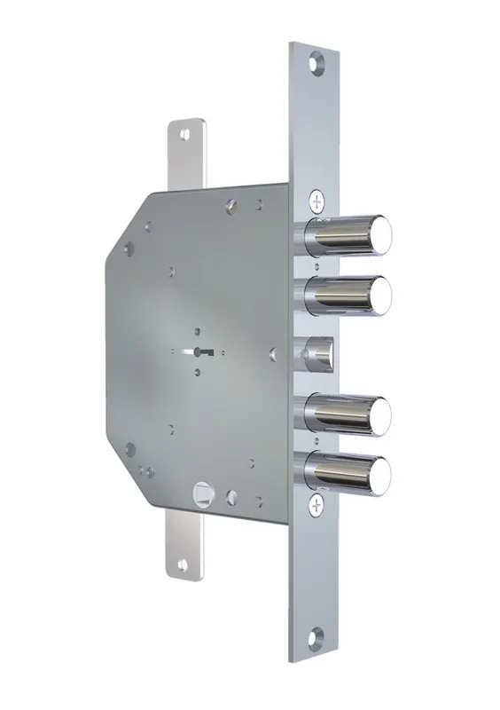 SERRATURA DI SICUREZZA TRIPLICE DOPPIA MAPPA CR ART.2151/28 PLUS DA INFILARE CHIAVI CORTE + DISPOSITIVO ANTI-MANIPOLAZIONE
