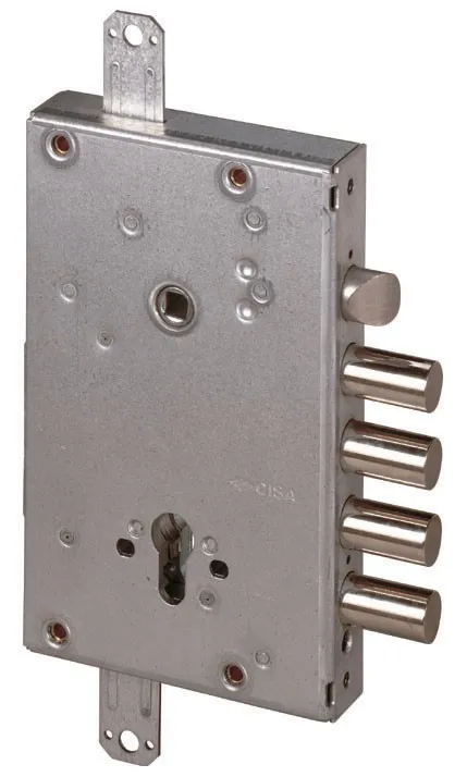 SERRATURA TRIPLICE ANTIFURTO CILINDRO EUROPEO PORTE BLINDATE CISA ART.56515.48B C/BLOCCO