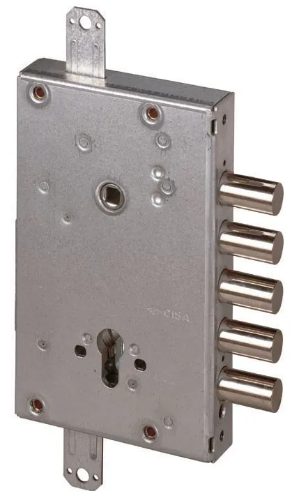 SERRATURA TRIPLICE ANTIFURTO CILINDRO EUROPEO PORTE BLINDATE CISA ART.56505.48B C/BLOCCO