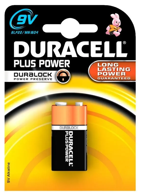 Batterie alcaline DURACELL TRANSISTOR  - MN1604-9V CARICA GARANTITA QUATTRO ANNI