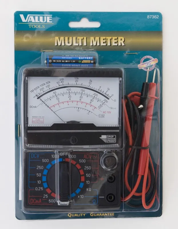 TESTER ANALOGICO A BATTERIA MULTI METER - PRODOTTO ITALIANO