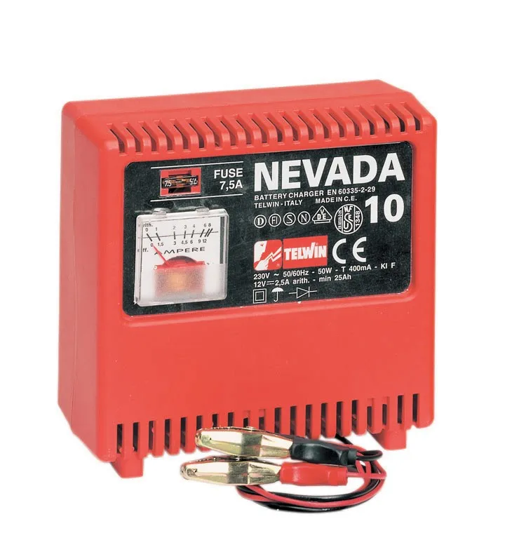 CARICABATTERIA AUTO PORTATILE TELWIN NEVADA 15 TENSIONE 12-24V CARICA BATTERIA