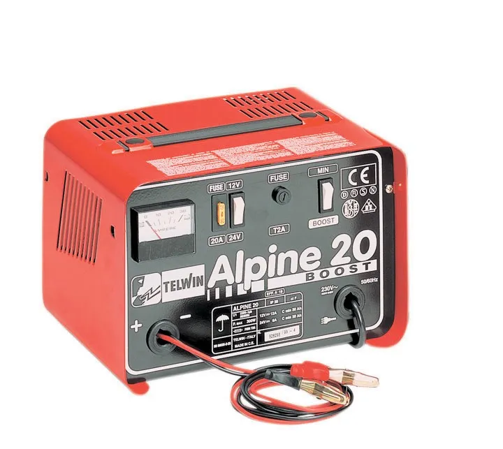 CARICABATTERIA AUTO PORTATILE TELWIN ALPINE 20 BOOST TENSIONE 12-24V CARICA BATTERIA