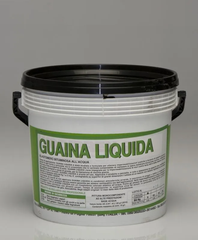 GUAINA LIQUIDA RESINOSA COLORE BIANCO KG.5