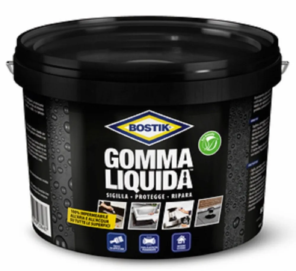 GOMMA LIQUIDA BOSTIK KG 5 IMPERMEABILE PER INTERNO ESTERNO