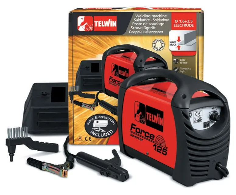 KIT SALDATURA SALDATRICE Inverter TELWIN FORCE 125 230V PROFESSIONALE