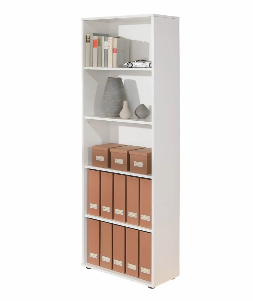 LIBRERIA ARCO 5 LIVELLI 60x30x180H LAMINATO BIANCO INTER LINK