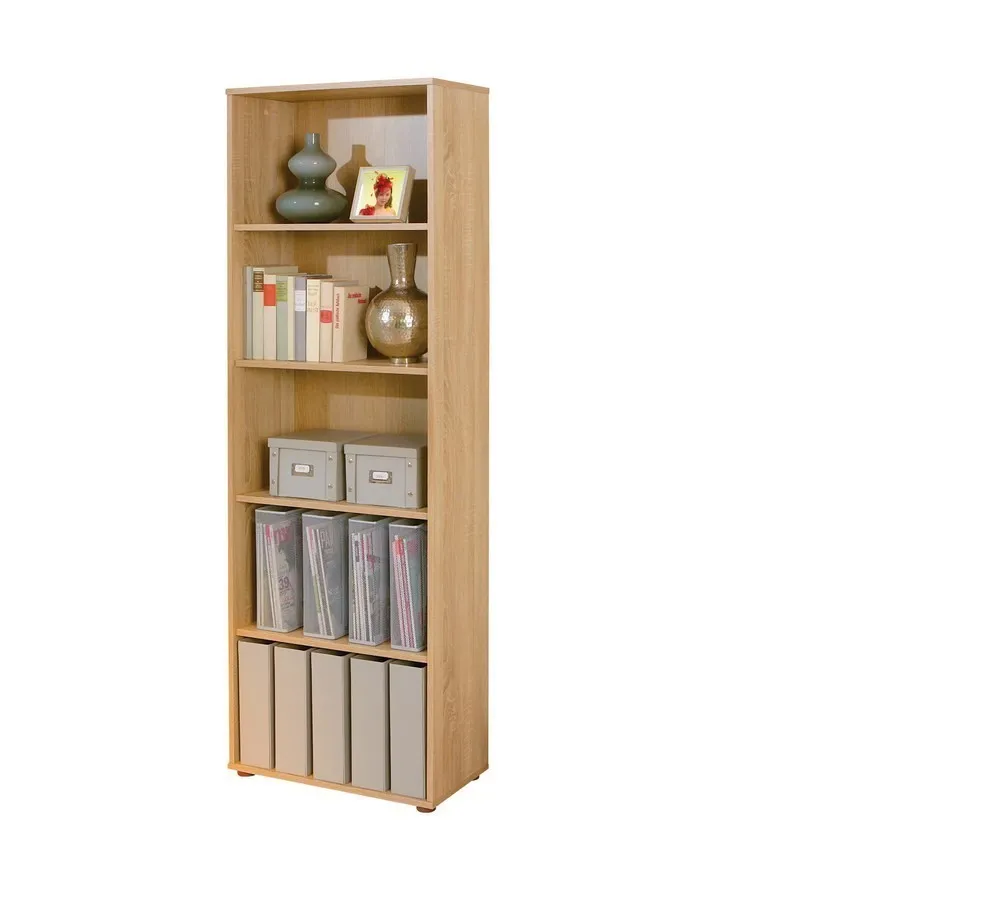 LIBRERIA PARINI 5 LIVELLI 60x30x180H LAMINATO FINITURA ROVERE