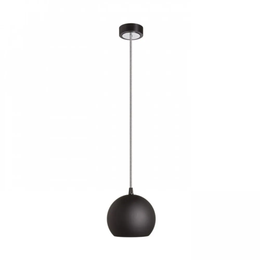 Lampadario COPA a sospensione nero vetro 230V E27 28W