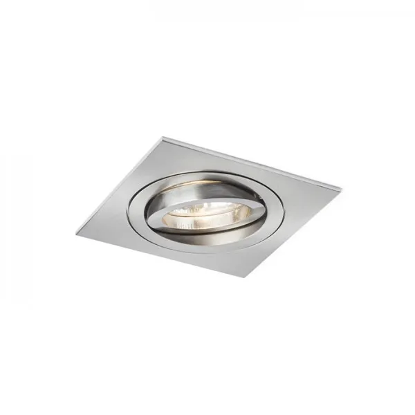 Faretto lampada MURO SQ da incasso nichel opaco 230V GU10 50W